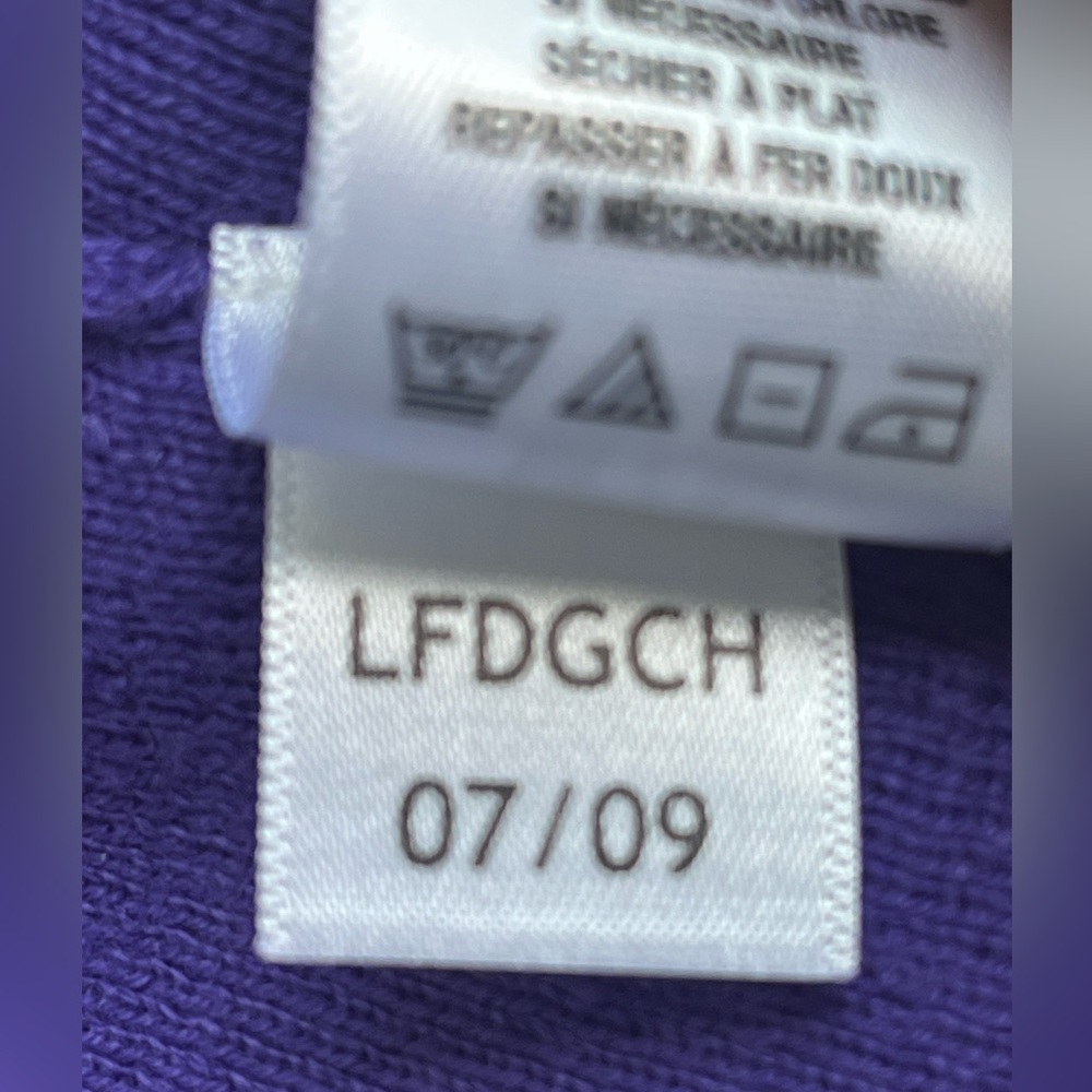 Y2K Aeropostale Purple Henley Sweater Size Medium Vintage - Picture 2 of 11